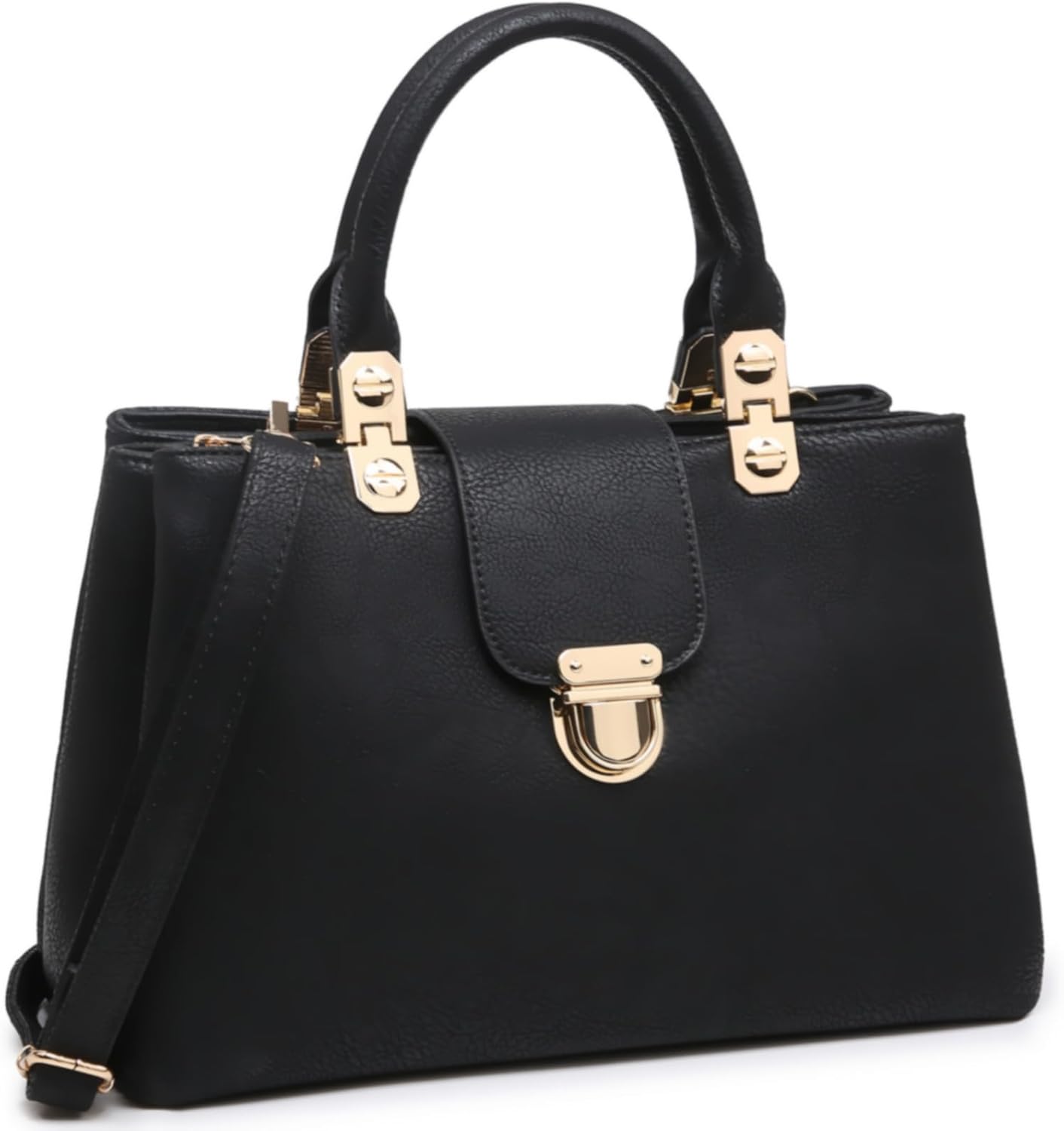 Women Satchel Handbags Top Handle Purse Medium Tote Bag Vegan Leather Shoulder Bag