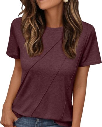 Women Summer Tops Workout Shirts Beach Vacation Outfits Business Tshirts Dressy Fashion Spring Clothes