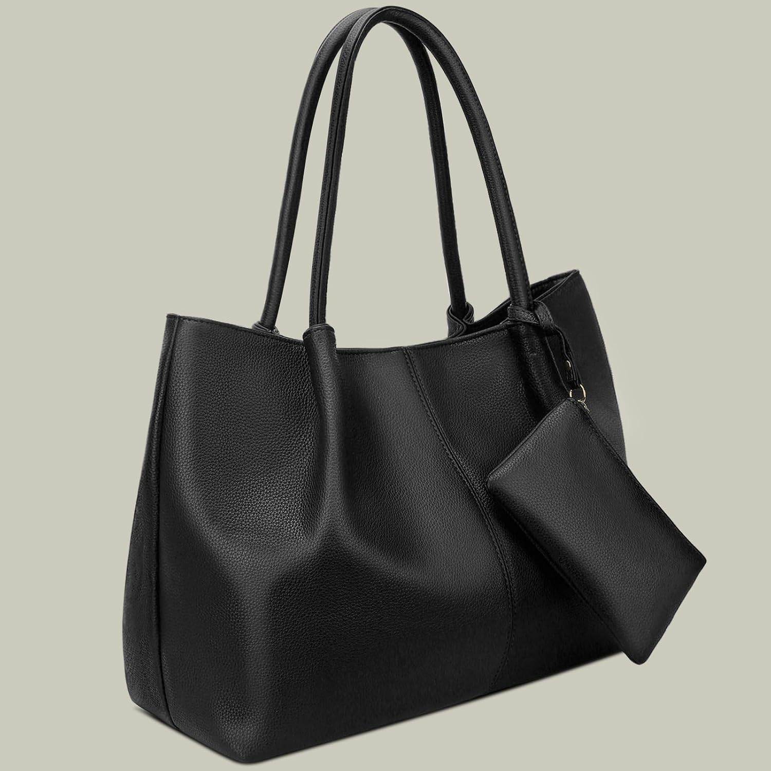 Tote Bag for Women Vegan Leather Shoulder Purse Large Capacity Travel Bag