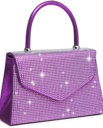 Women Evening Bag Party Clutches Wedding Purses Cocktail Prom Handbags with Frosted Glittering